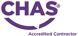 CHAS Accredited Contractor logo.